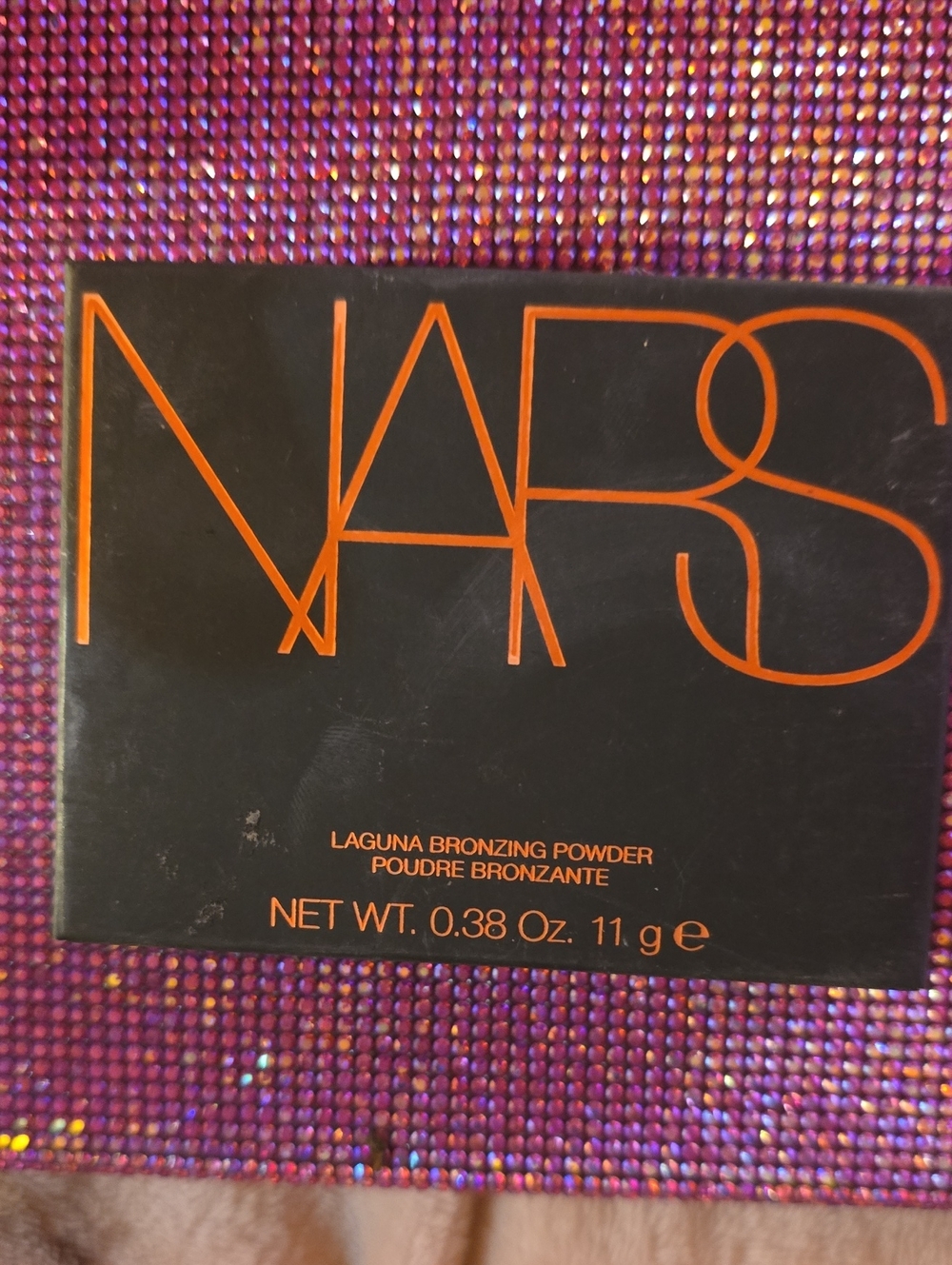 NARS Laguna Bronzing Powder Compact - Black with Orange Logo